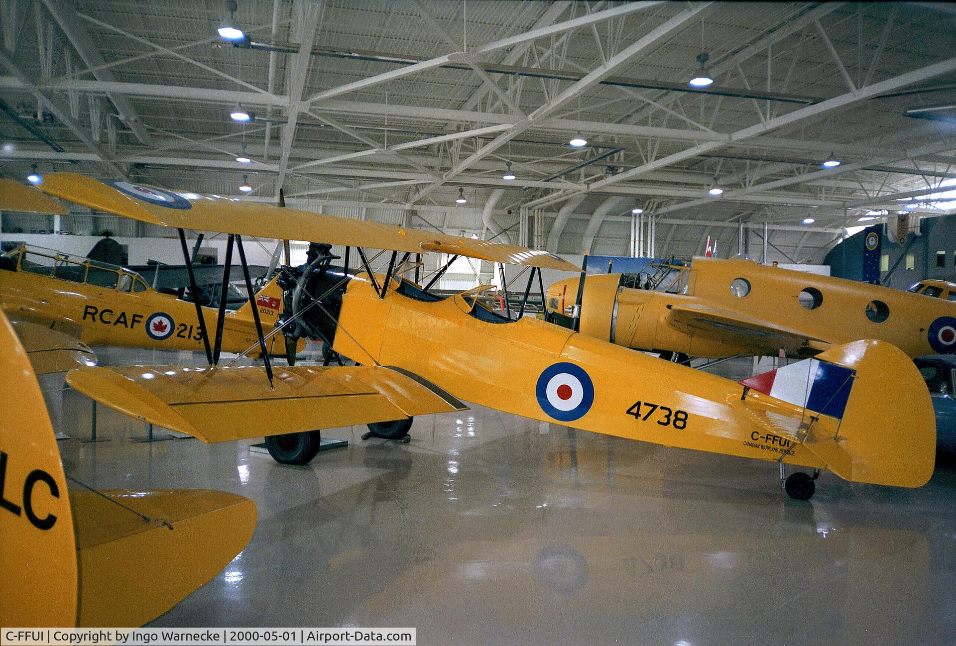 C-FFUI, 1943 Fleet 16B Finch II C/N 623, Fleet 16B Finch at the Canadian Warplane Heritage Museum, Hamilton Ontario