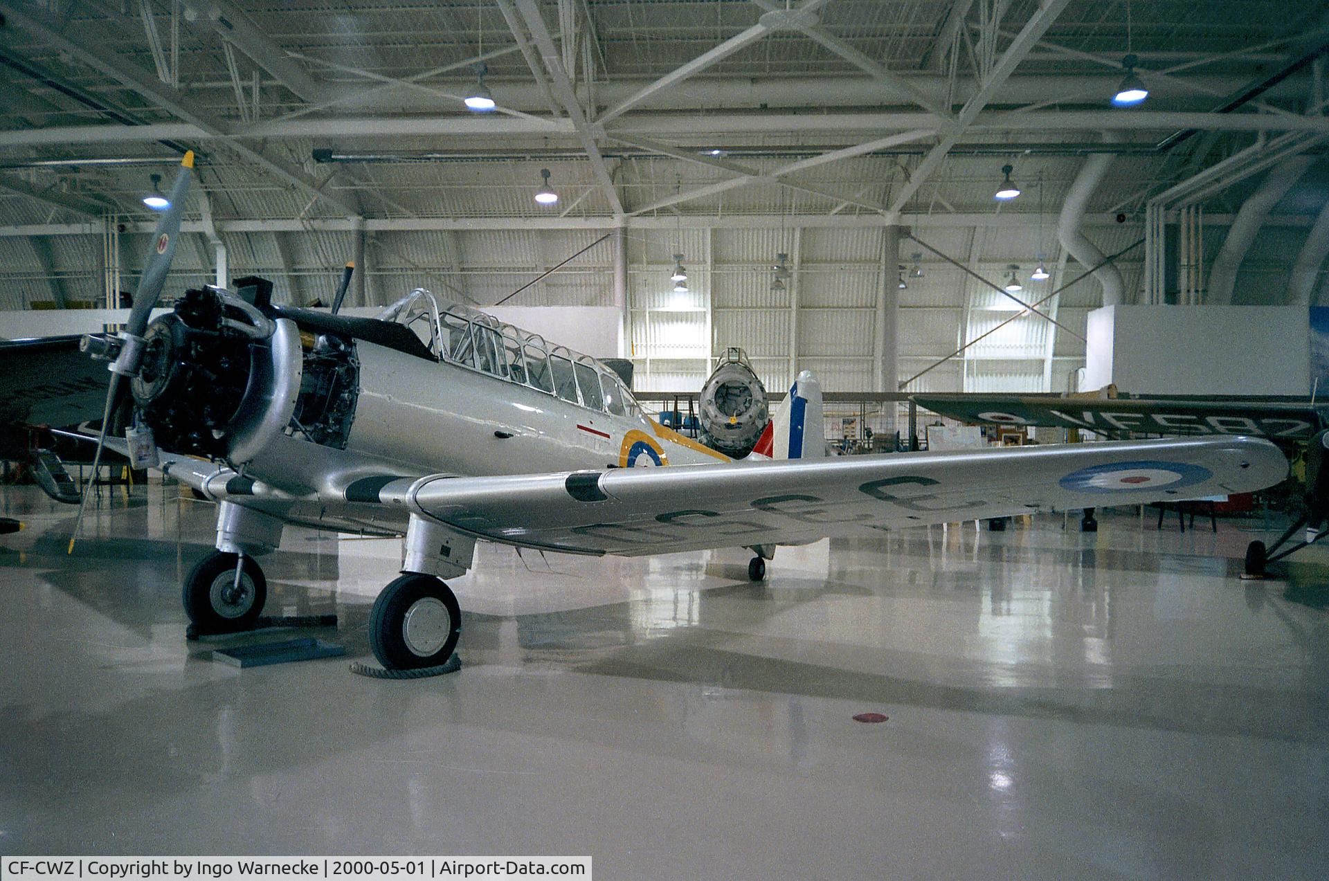 CF-CWZ, 1939 North American NA-64 Yale C/N 64-2206, North American NA-64 Yale at the Canadian Warplane Heritage Museum, Hamilton Ontario