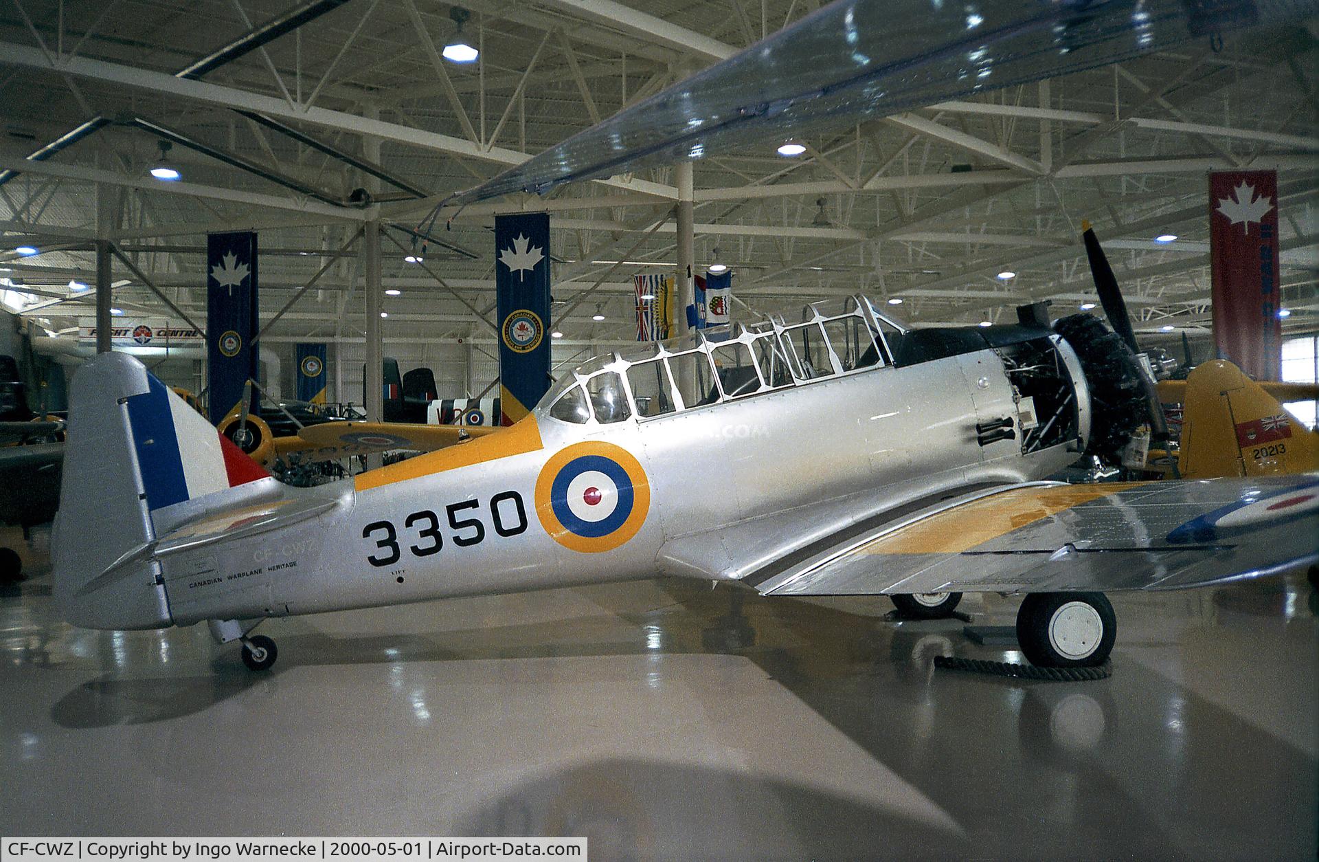 CF-CWZ, 1939 North American NA-64 Yale C/N 64-2206, North American NA-64 Yale at the Canadian Warplane Heritage Museum, Hamilton Ontario