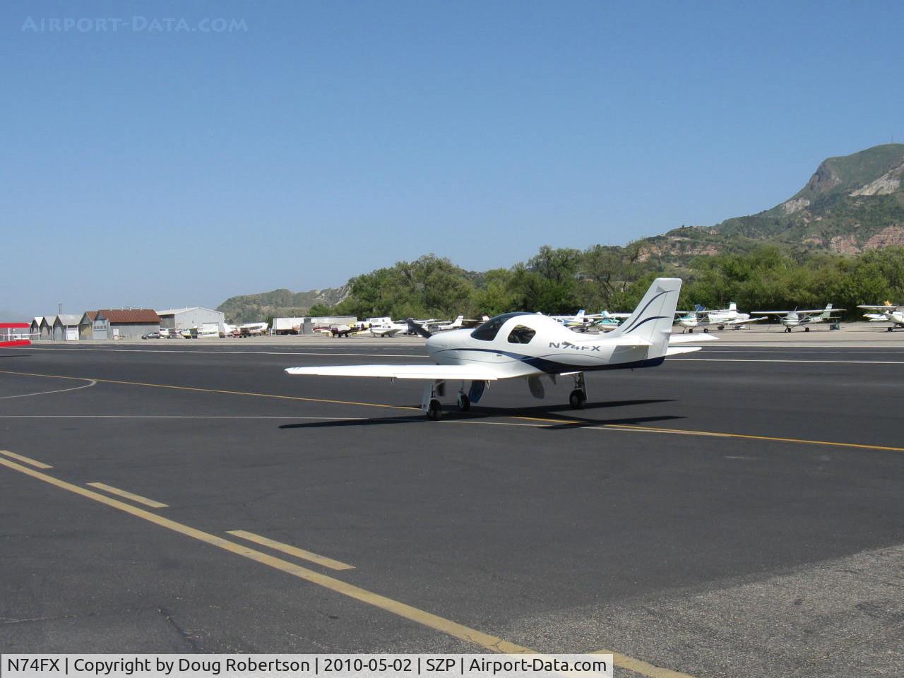 N74FX, 2007 Lancair Legacy C/N L2K-283, 2007 Larson LANCAIR LEGACY, Continental IO-550 300 Hp speedster, taxi
