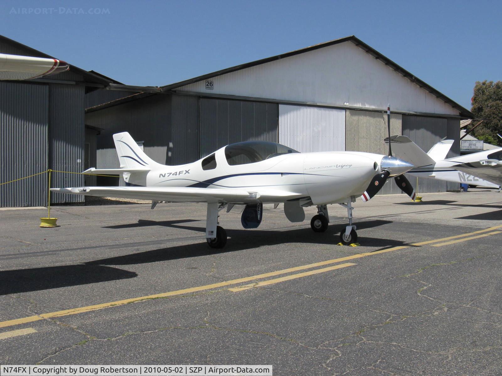N74FX, 2007 Lancair Legacy C/N L2K-283, 2007 Larson LANCAIR LEGACY, Continental IO-550 300 Hp speedster