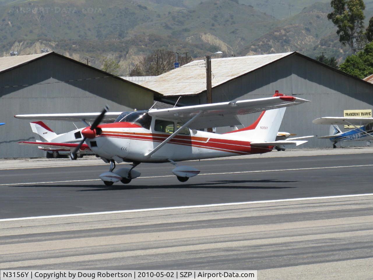 N3156Y, 1962 Cessna 182E Skylane C/N 18254156, 1962 Cessna 182E SKYLANE, Continental O-470-S 230 Hp, landing Rwy 22