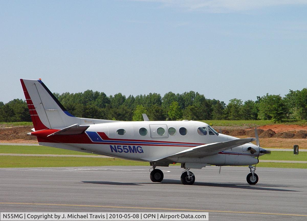 N55MG, 1968 Beech B90 King Air C/N LJ-391, N55MG at KOPN