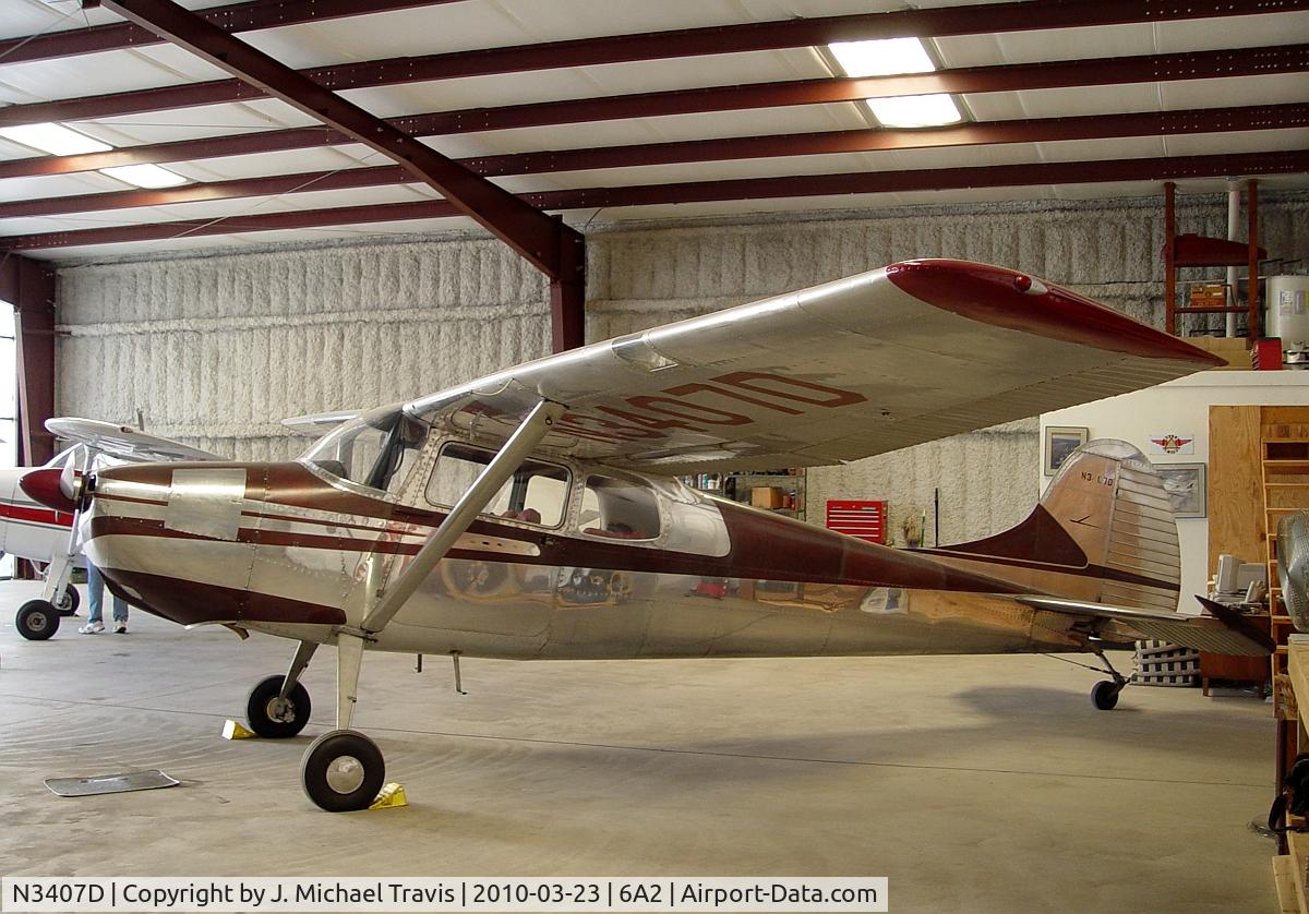 N3407D, 1955 Cessna 170B C/N 26950, N3407D at 6A2