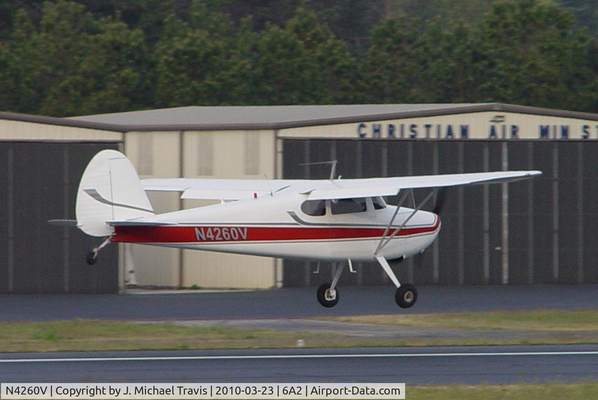 N4260V, 1948 Cessna 170 C/N 18616, N4260V landing at 6A2