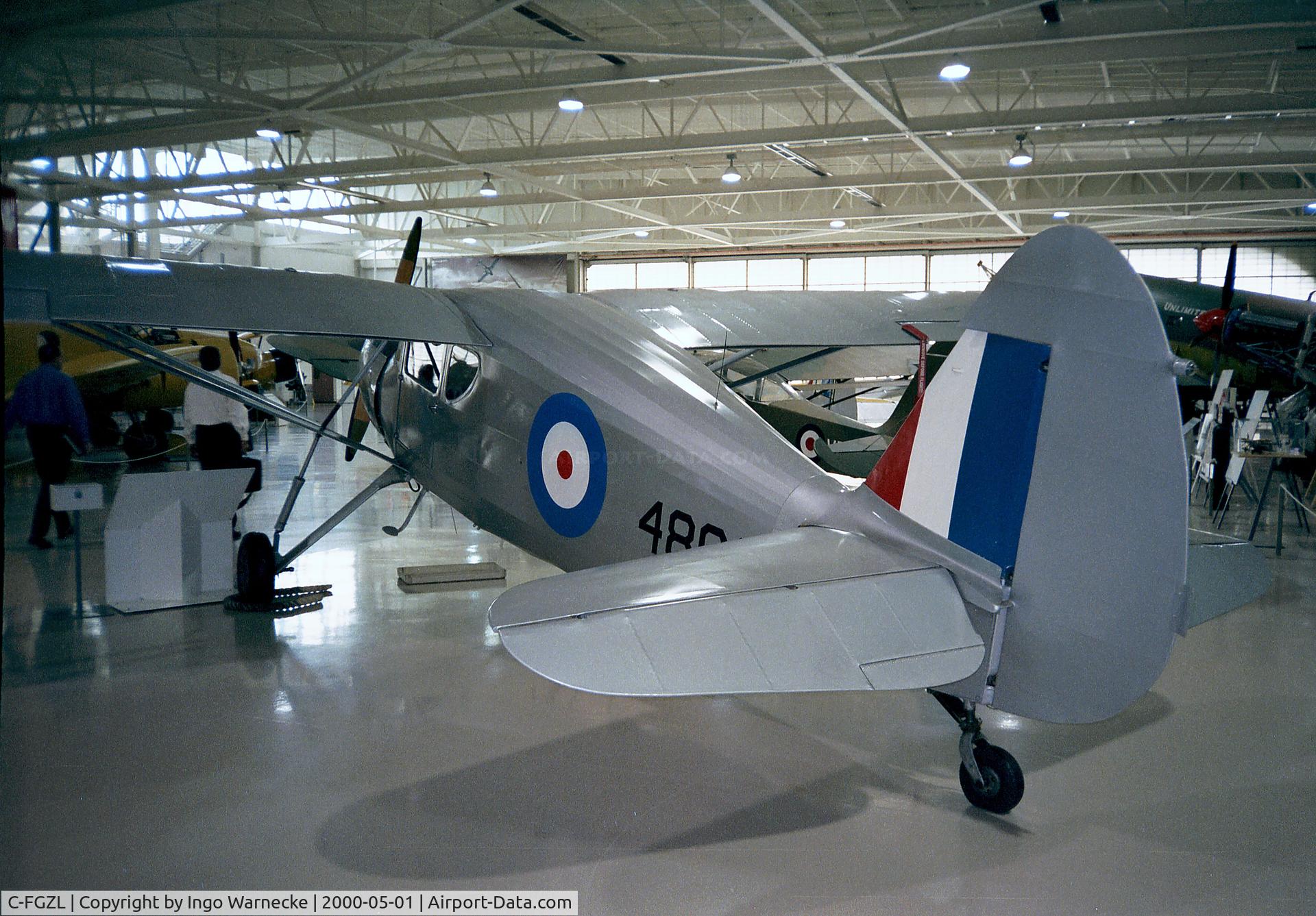 C-FGZL, 1946 Fairchild 24R-46 C/N R46-250, Fairchild 24R46 (painted to represent an Argus of the RCAF) at the Canadian Warplane Heritage Museum, Hamilton Ontario