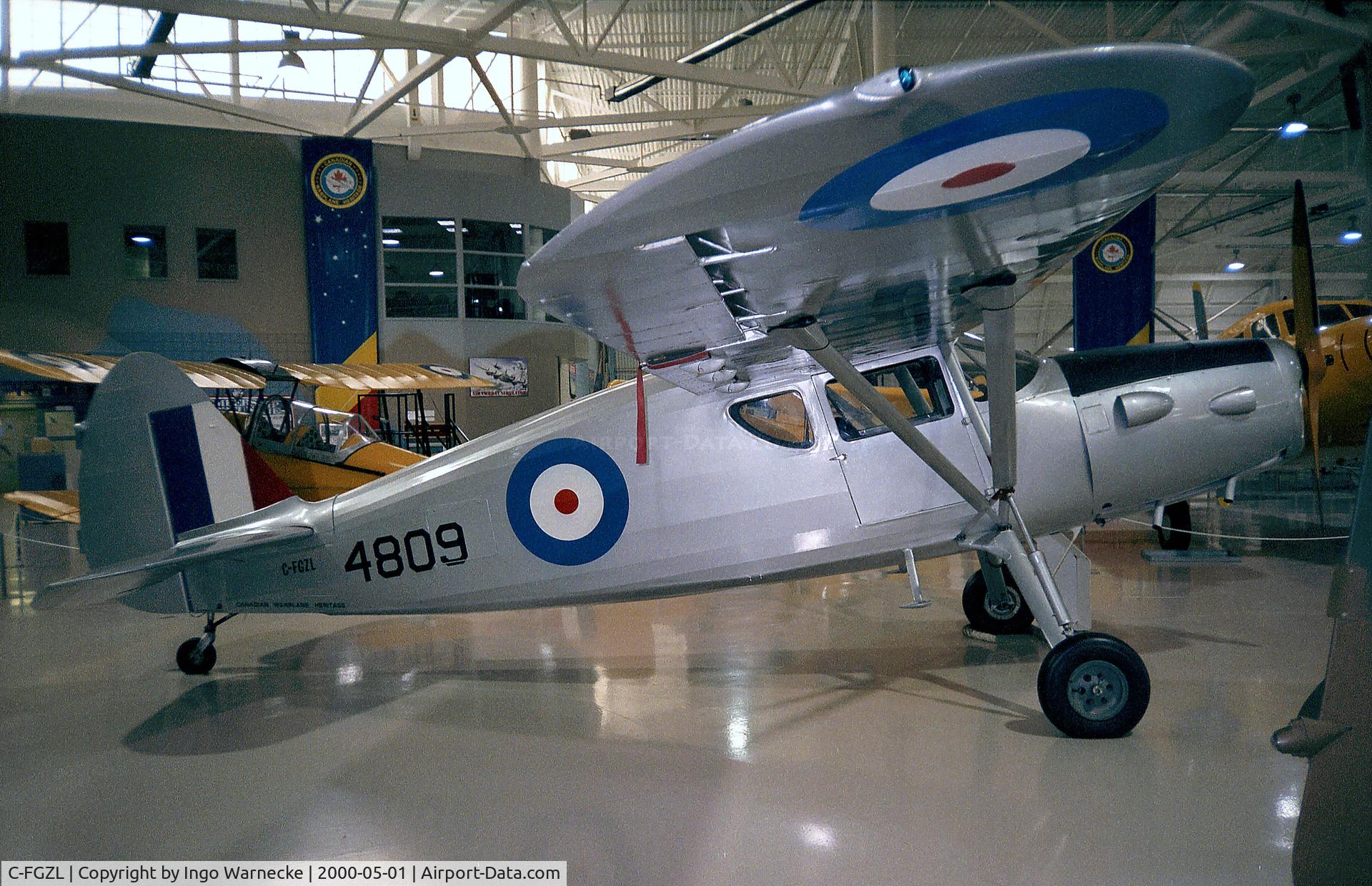 C-FGZL, 1946 Fairchild 24R-46 C/N R46-250, at the Canadian Warplane Heritage Museum, Hamilton Ontario