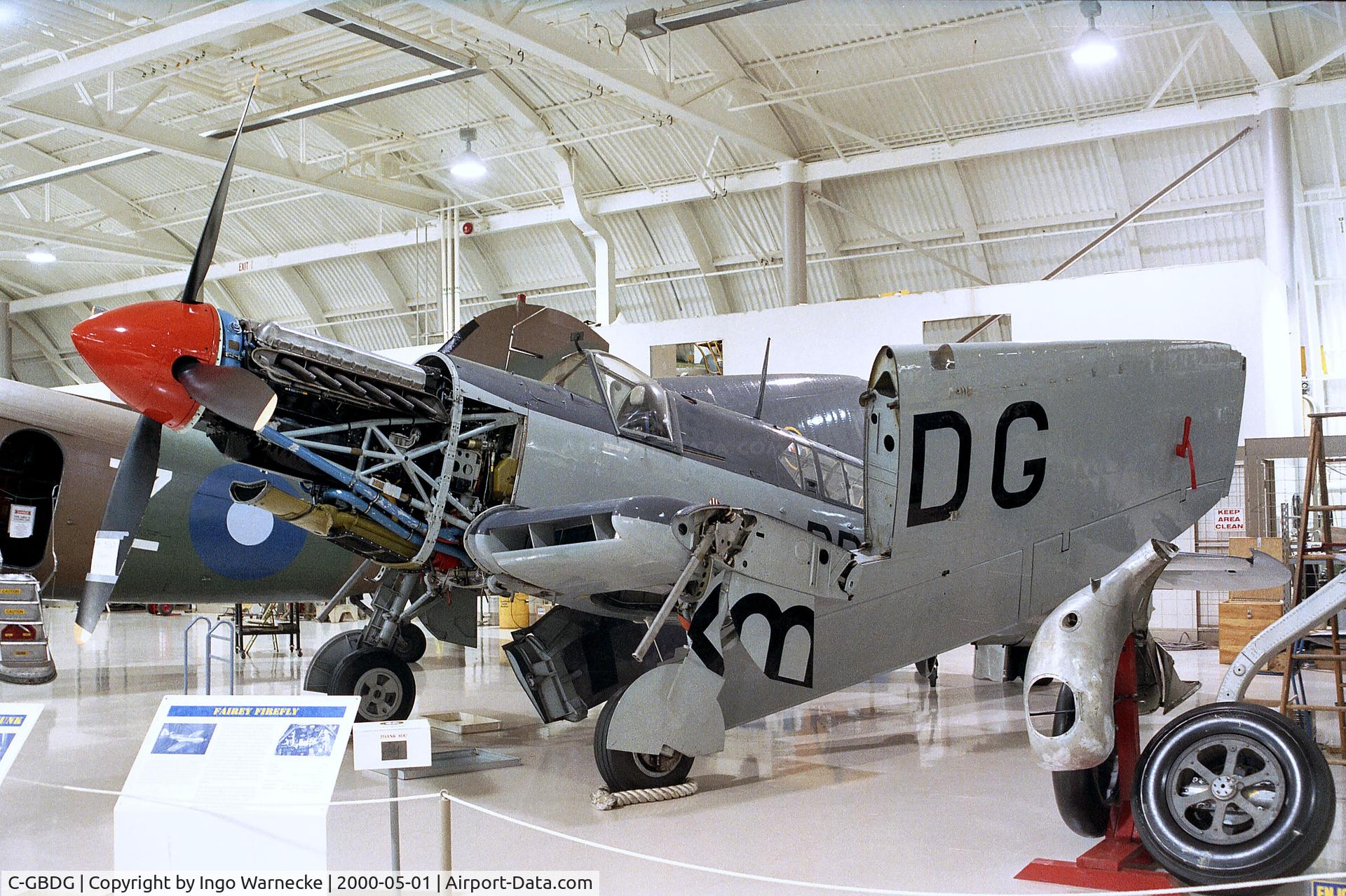 C-GBDG, 1951 Fairey Firefly AS.6 C/N F.8755, Fairey Firefly AS6 at the Canadian Warplane Heritage Museum, Hamilton Ontario
