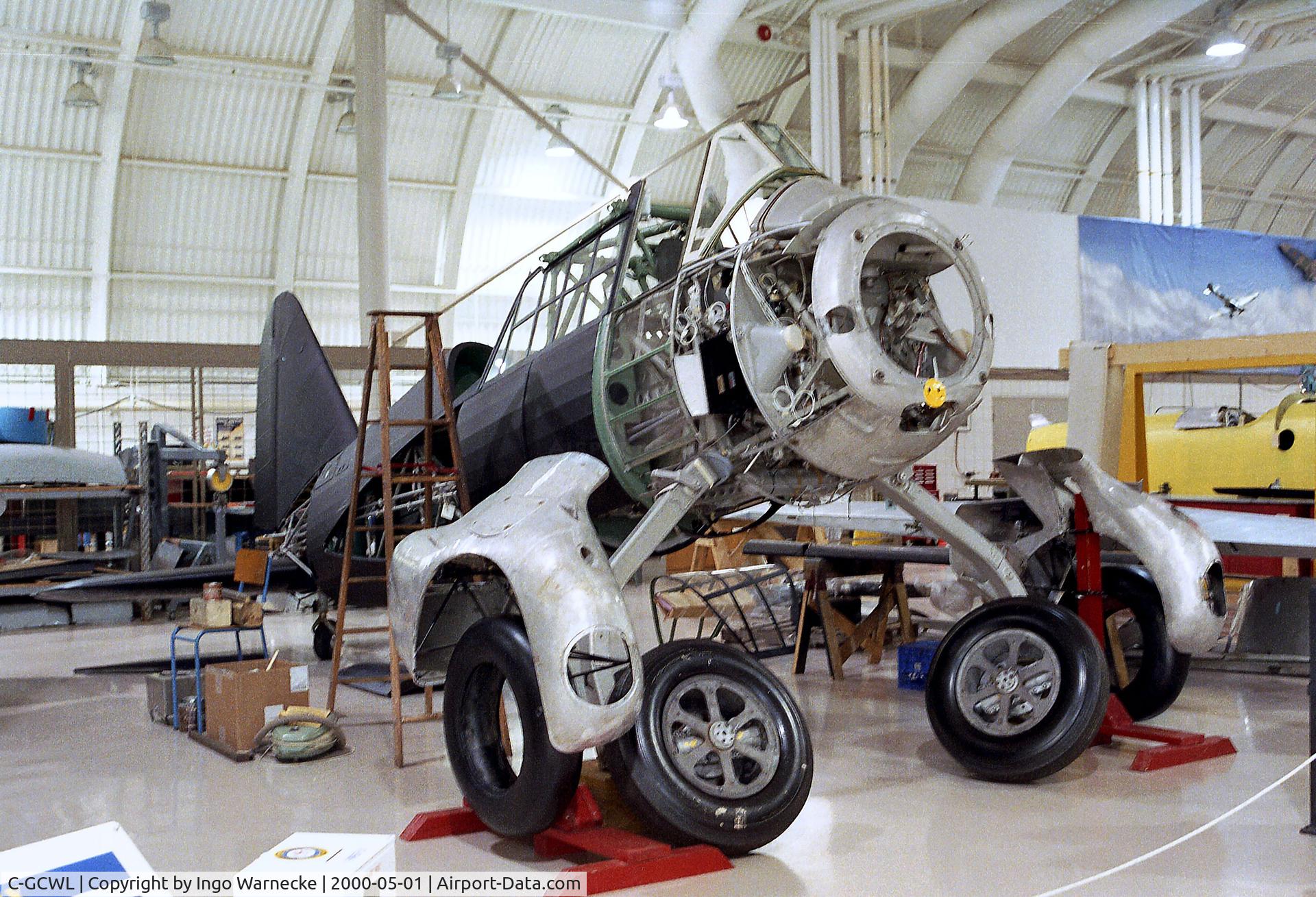 C-GCWL, 1942 Westland Lysander IIIA C/N 1202, Westland (National Steel Car Co.) Lysander being restored at the Canadian Warplane Heritage Museum, Hamilton Ontario