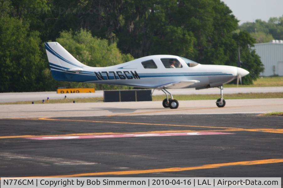 N776CM, 1998 Lancair IV-P C/N 1 (N776CM), Departing Lakeland, FL during Sun N Fun 2010