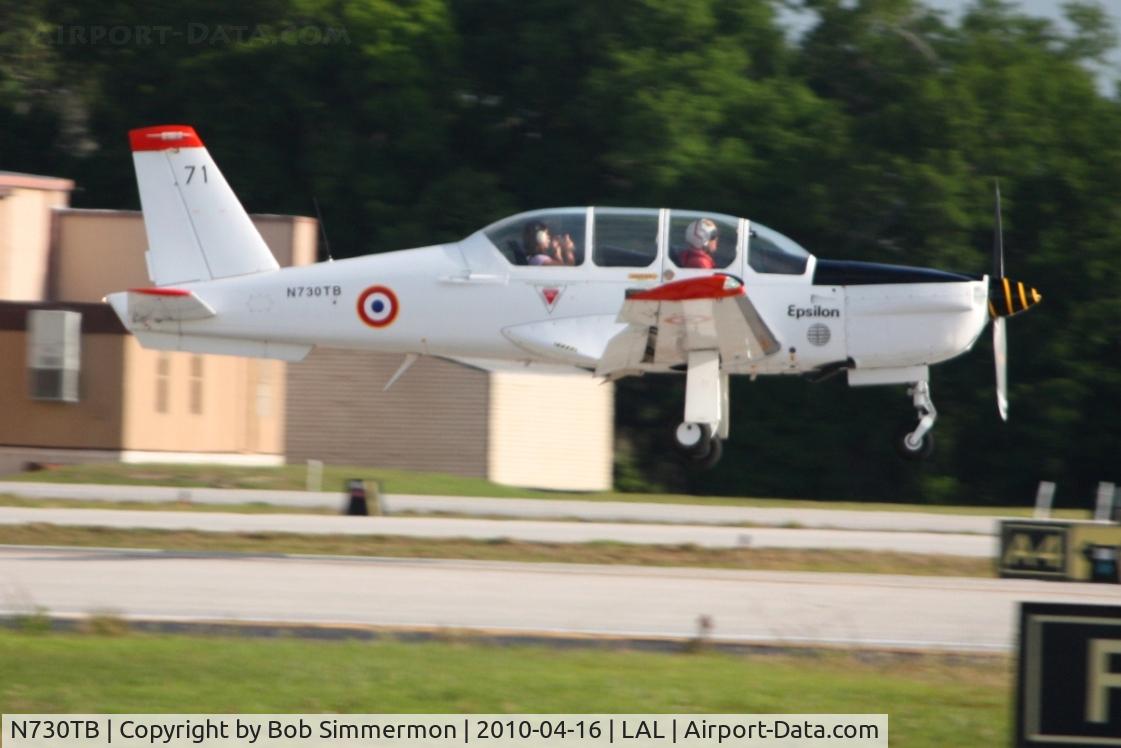 N730TB, 1986 Socata TB-30 Epsilon C/N 71, Arriving at Lakeland, FL during Sun N Fun 2010.