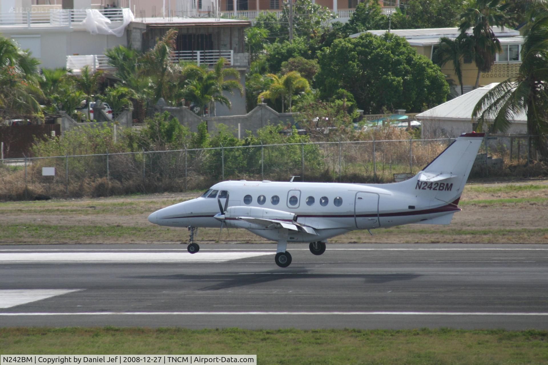 N242BM, 1990 British Aerospace BAe-3201 Jetstream C/N 902, N242BM landing at TNCM runway 10