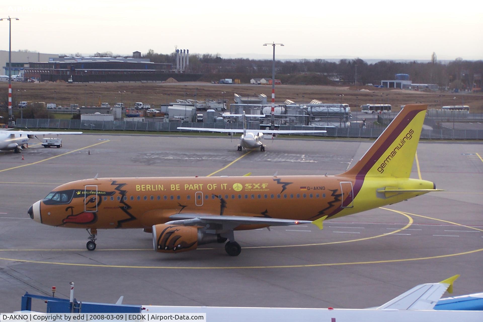 D-AKNO, 1999 Airbus A319-112 C/N 1147, Berliner bear