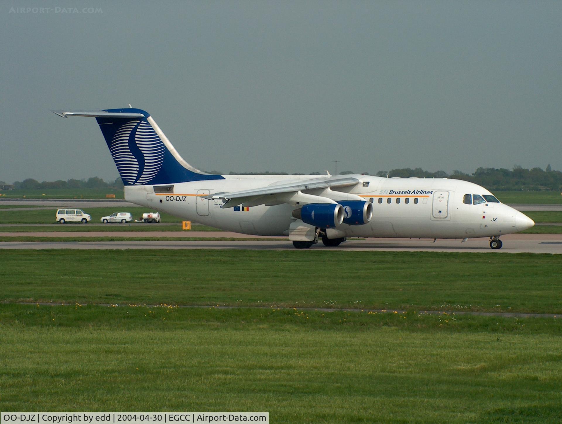 OO-DJZ, 1997 British Aerospace Avro 146-RJ85 C/N E.2305, In SnBrussels colours