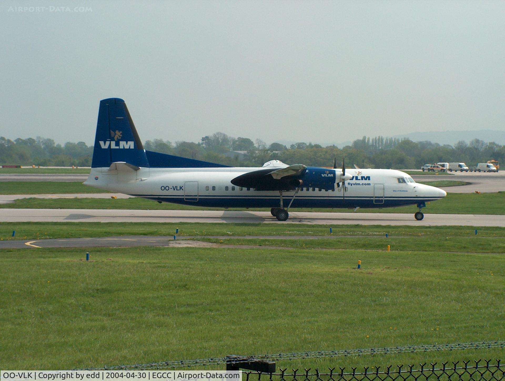 OO-VLK, 1988 Fokker 50 C/N 20122, Vlm 2004 colours