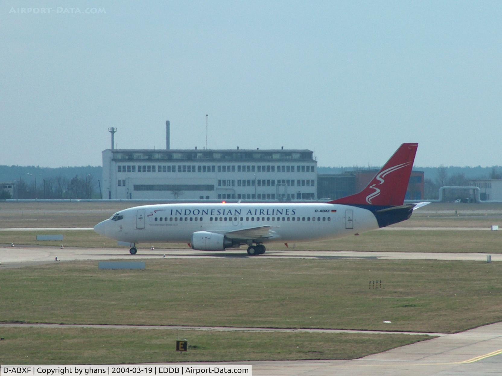 D-ABXF, 1986 Boeing 737-330 C/N 23527, Leased to Indonesian Airlines