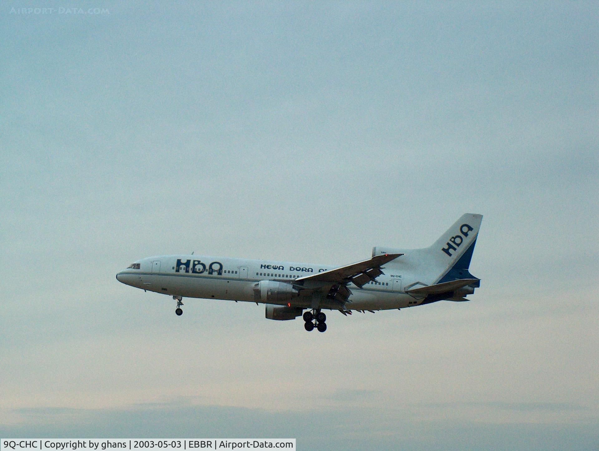 9Q-CHC, 1981 Lockheed L-1011-385-3 Tristar 500 C/N 193H-1209, Brussels runway 25L