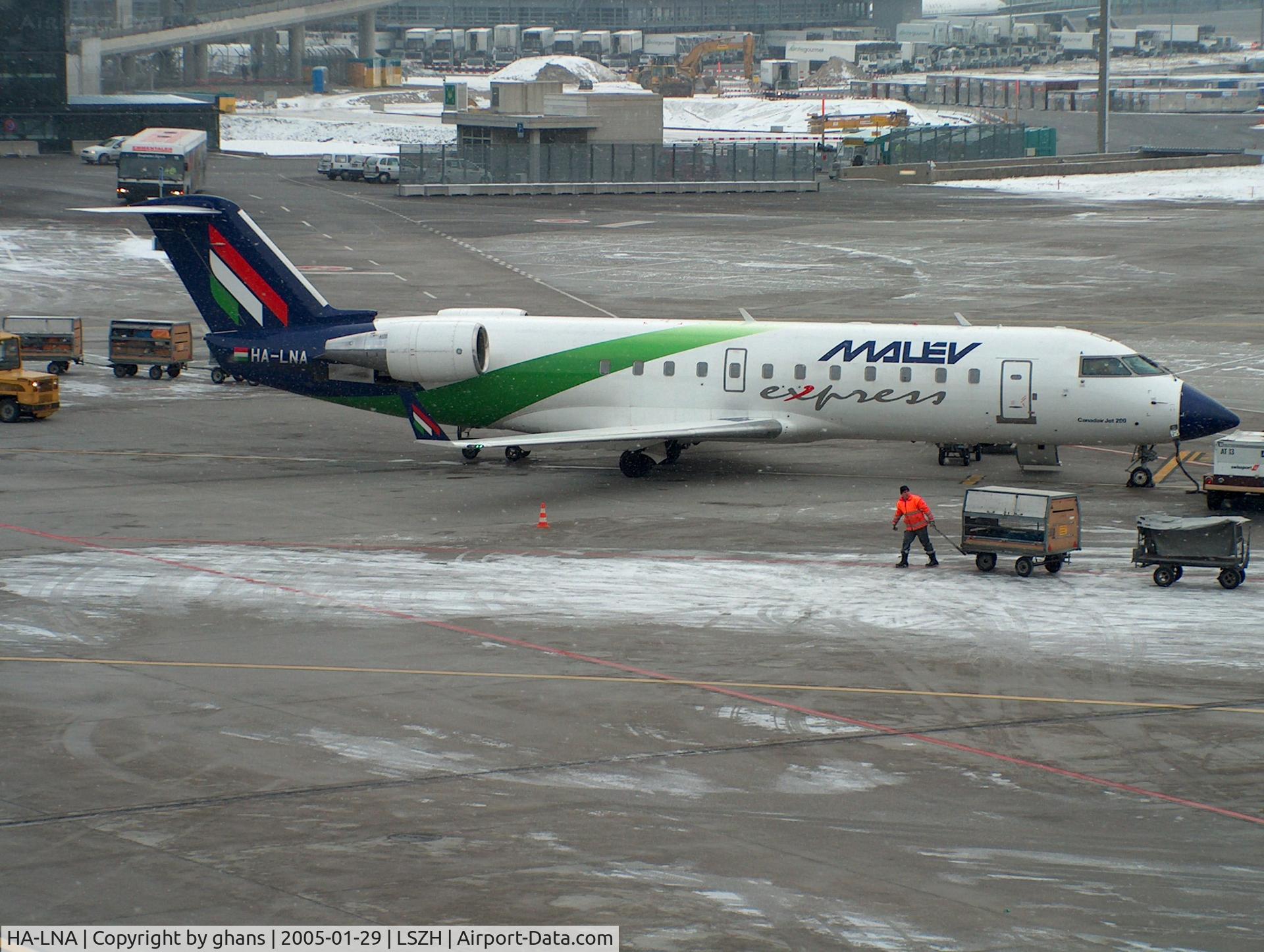 HA-LNA, 2002 Canadair CRJ-100ER (CL-600-2B19) C/N 7676, Malev Express