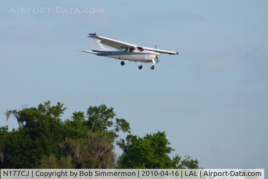 N177CJ, 1970 Cessna 177RG Cardinal C/N 177RG0018, Arriving at Lakeland, FL during Sun N Fun 2010.