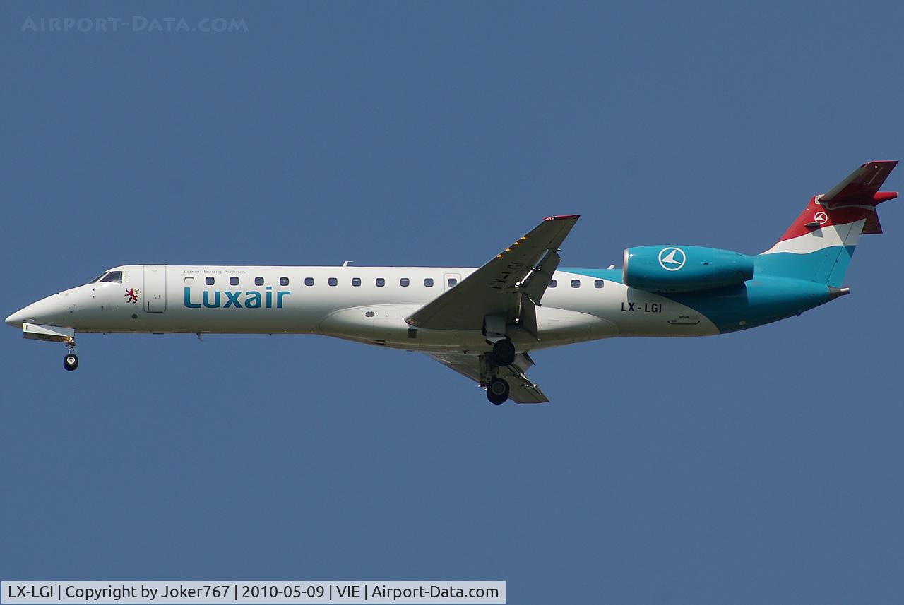 LX-LGI, 2000 Embraer EMB-145LU (ERJ-145LU) C/N 145369, Luxair Embraer ERJ-135 Regional Jet