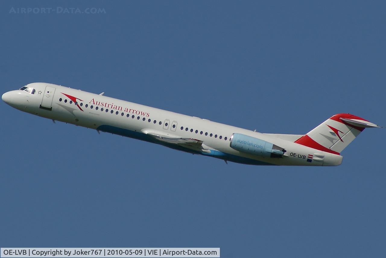 OE-LVB, 1994 Fokker 100 (F-28-0100) C/N 11502, Austrian arrows Fokker F-100