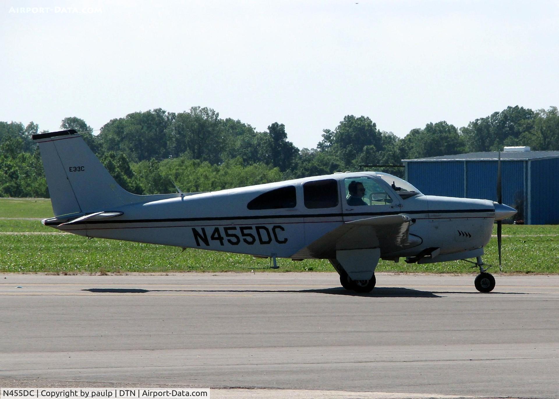 N455DC, 1968 Beech E33C Bonanza C/N CJ-13, At Downtown Shreveport.
