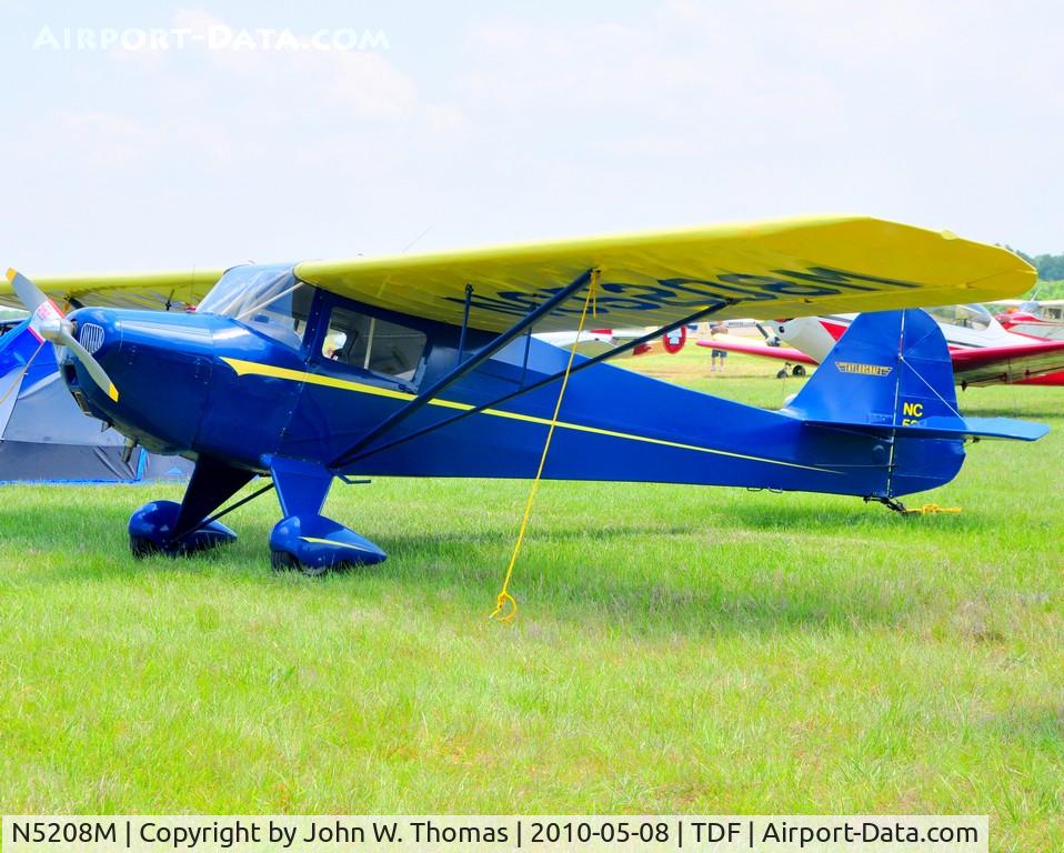 N5208M, 1947 Taylorcraft BC12-D C/N 10508, Vintage Aircraft Fly In