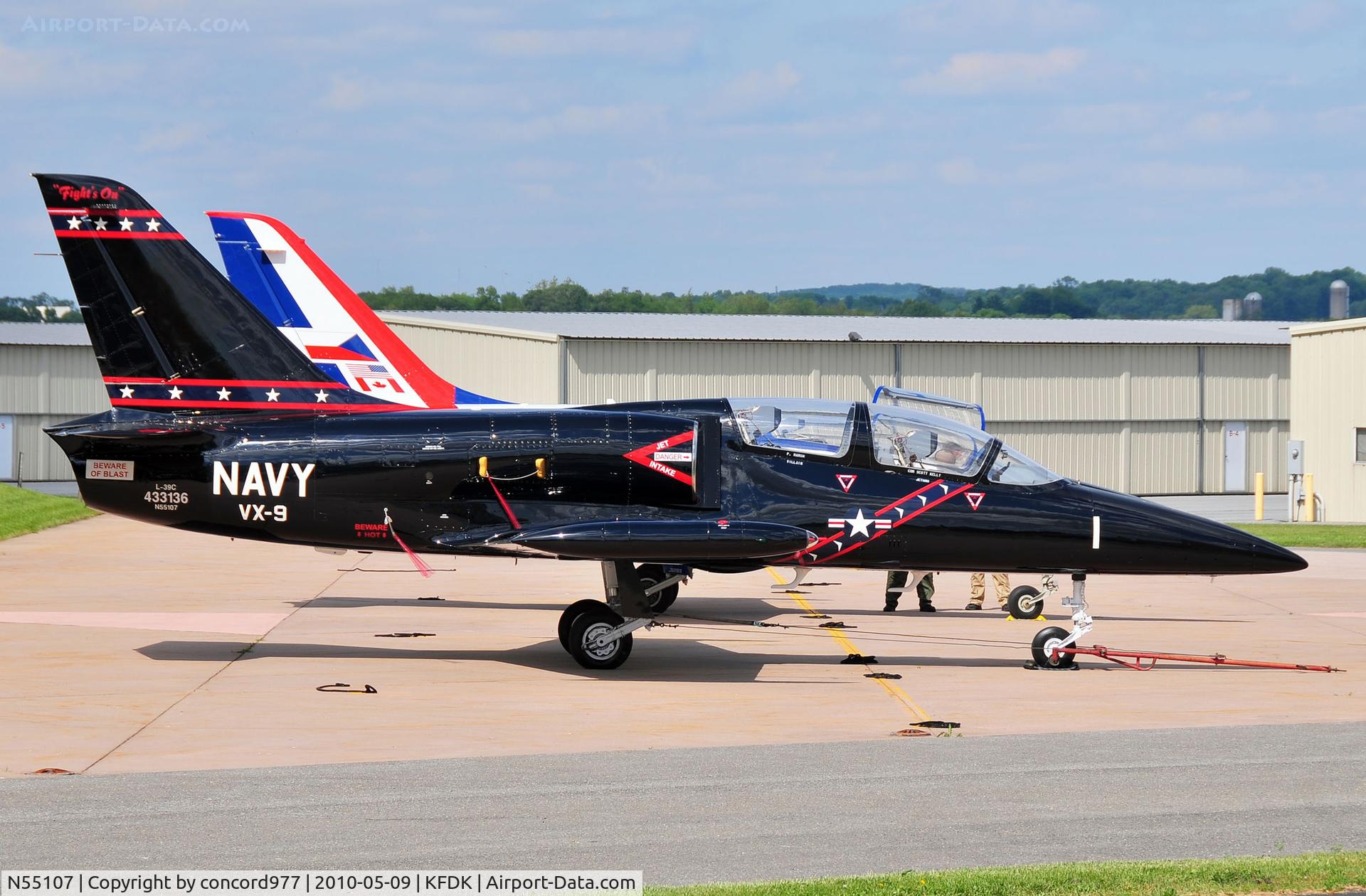N55107, 1984 Aero L-39C Albatros C/N 433136, Seen at KFDK on 5/9/2010.