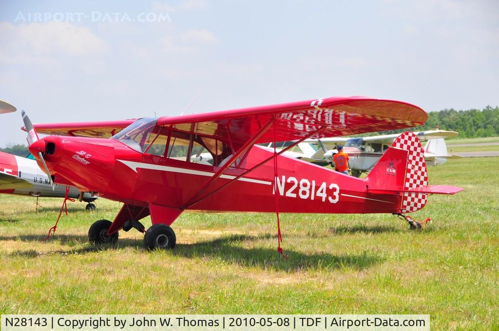 N28143, 1940 Piper J5A Cub Cruiser C/N 5-116, Vintage Aircraft Fly In