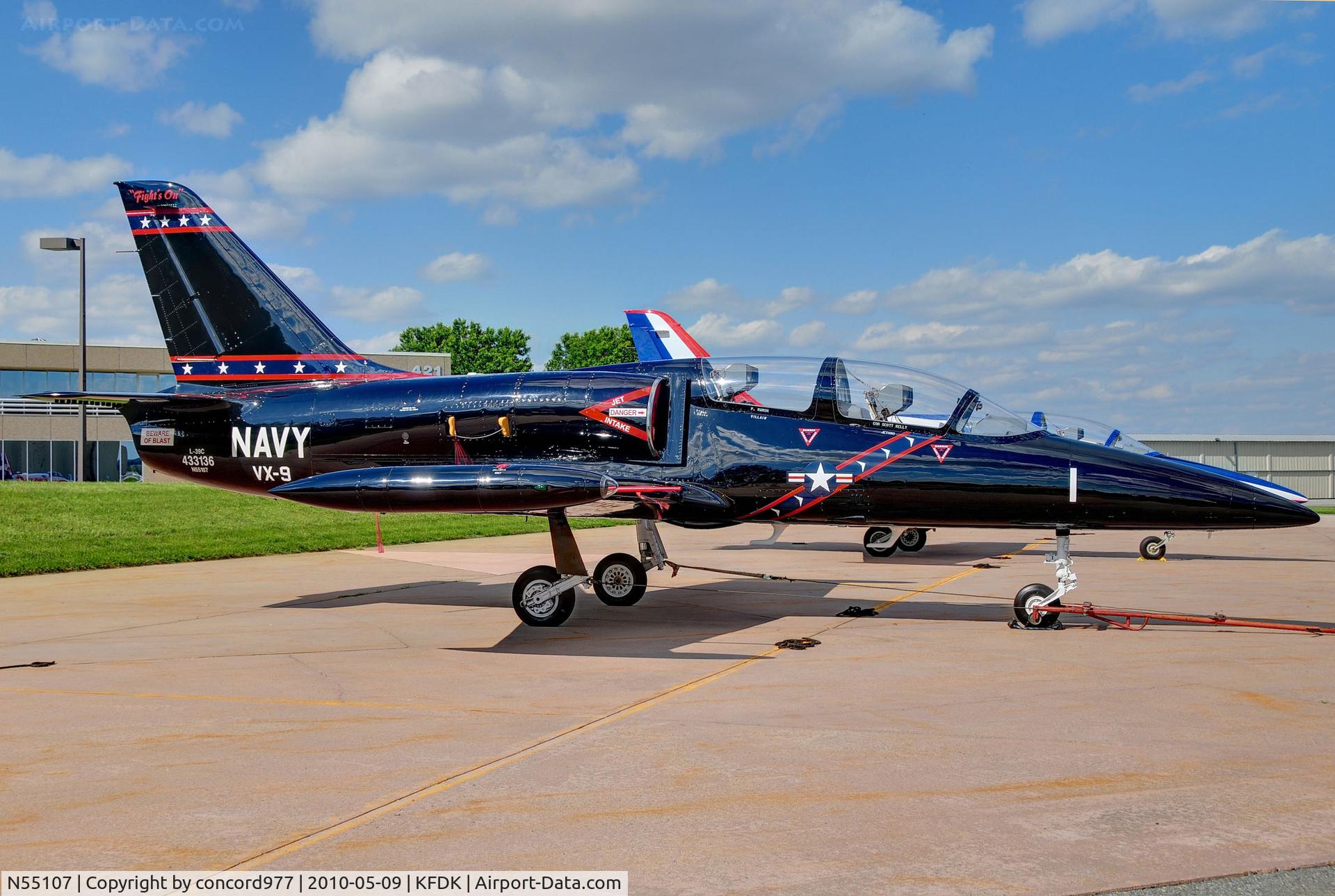 N55107, 1984 Aero L-39C Albatros C/N 433136, Seen at KFDK on 5/9/2010.
