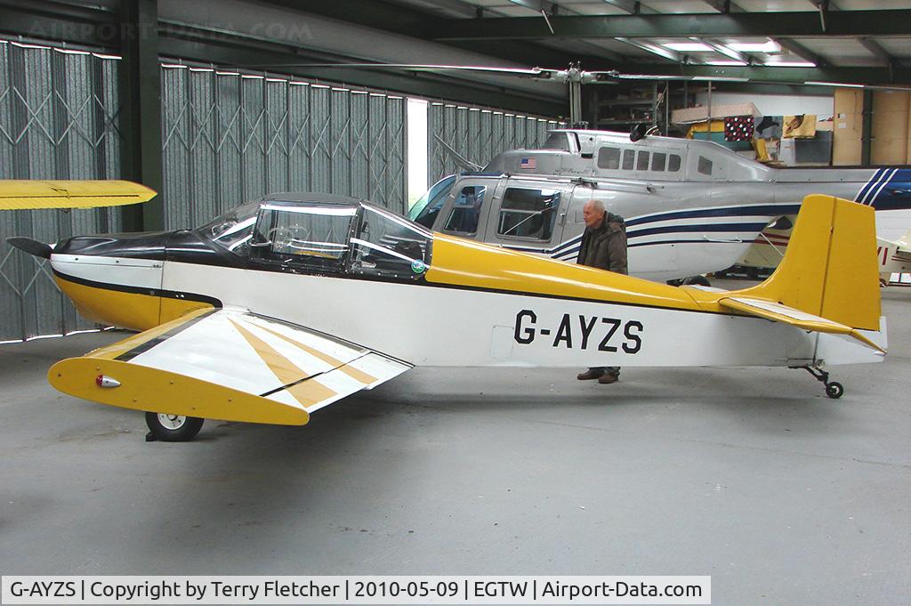 G-AYZS, 1971 Rollason Druine D-62B Condor C/N RAE/650, 1971 Rollason Aircraft And Engines Ltd DRUINE D.62B CONDOR