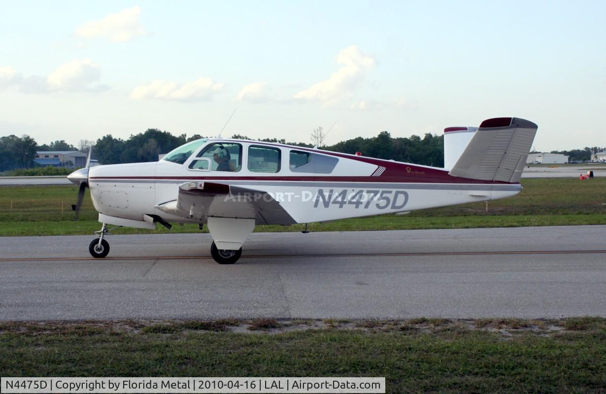 N4475D, 1956 Beech G35 Bonanza C/N D-4619, G35