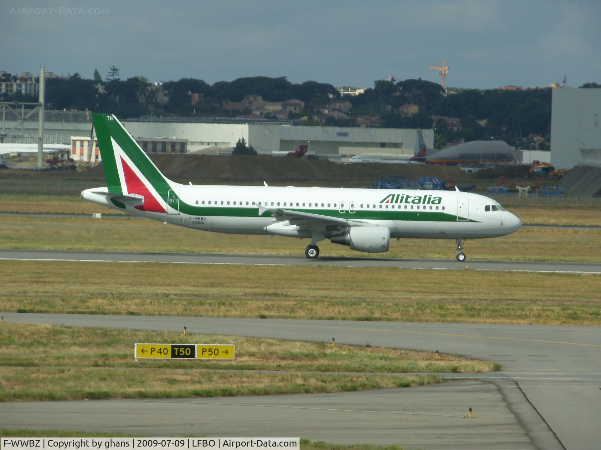 F-WWBZ, 2009 Airbus A320-216 C/N 3956, To become EI-DTH for Air One / Alitalia