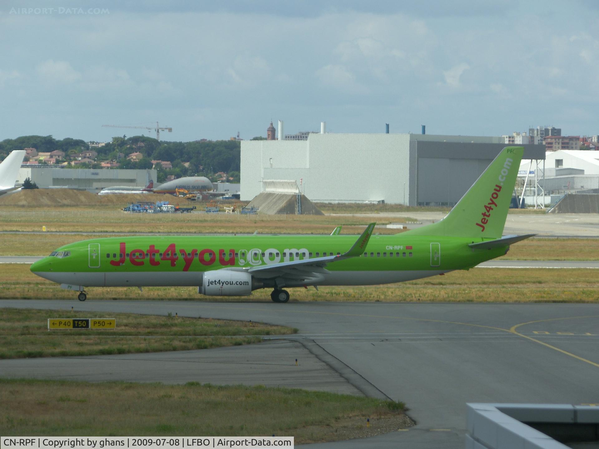 CN-RPF, 2007 Boeing 737-8K5 C/N 34691, Nicely green colors