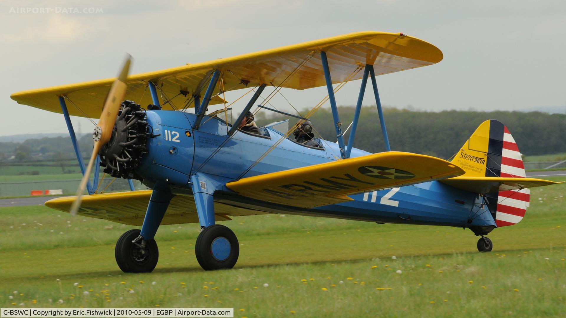 G-BSWC, 1944 Boeing E75 C/N 75-5560, 3. G-BSWC at Kemble Airport (Great Vintage Flying Weekend)