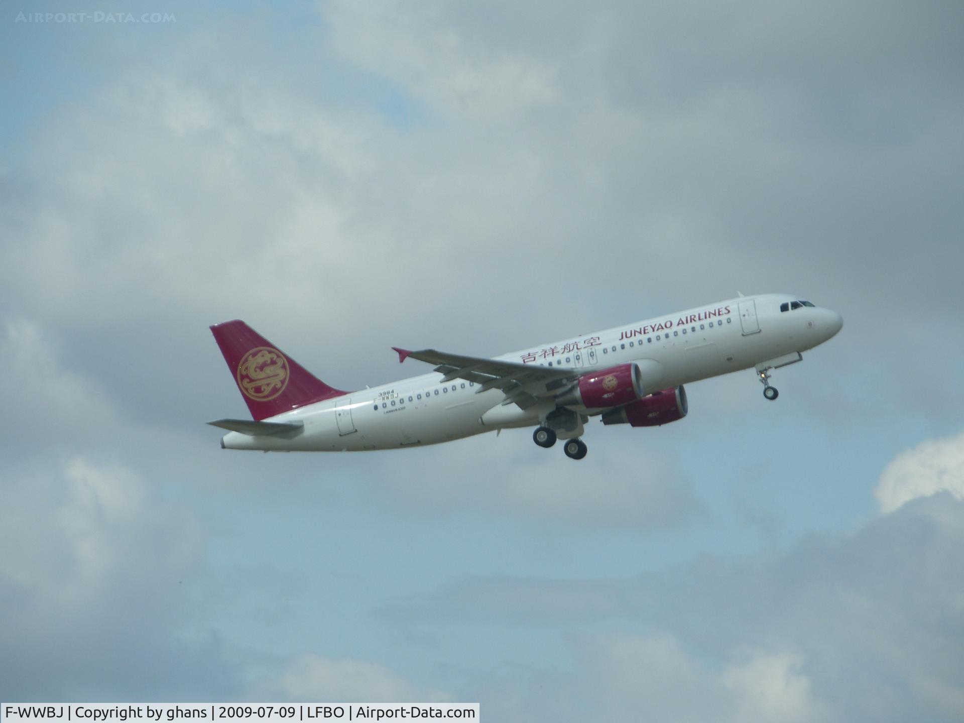 F-WWBJ, 2009 Airbus A320-214 C/N 3984, JuneYao Airlines B-6602