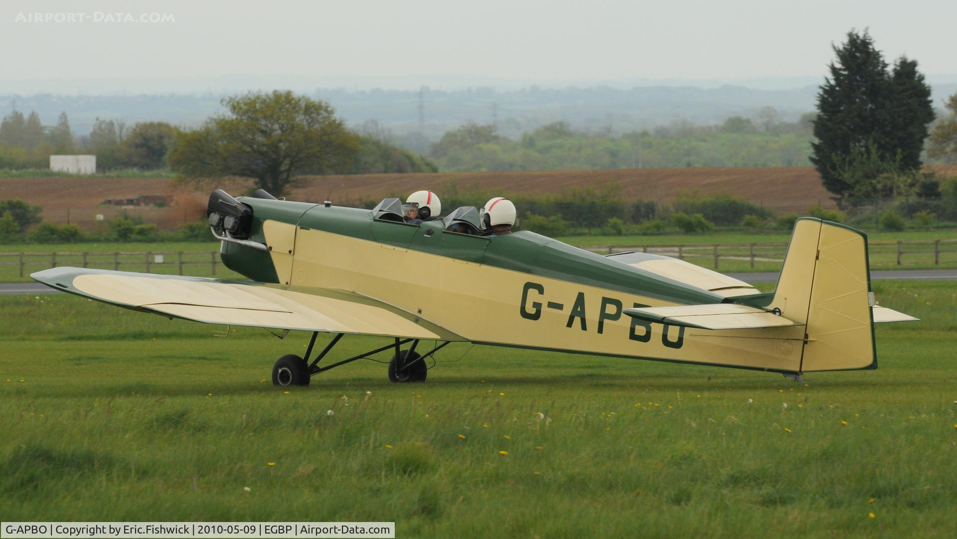 G-APBO, 1960 Druine D-5 Turbi C/N PFA 229, 1. G-APBO Unique Turbi at Kemble Airport (Great Vintage Flying Weekend)