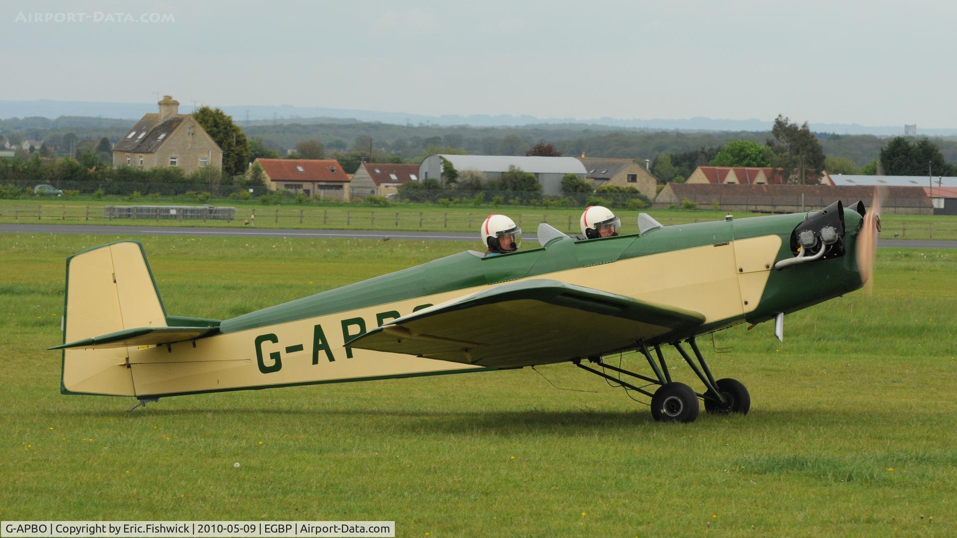 G-APBO, 1960 Druine D-5 Turbi C/N PFA 229, 2. G-APBO Unique Turbi at Kemble Airport (Great Vintage Flying Weekend)