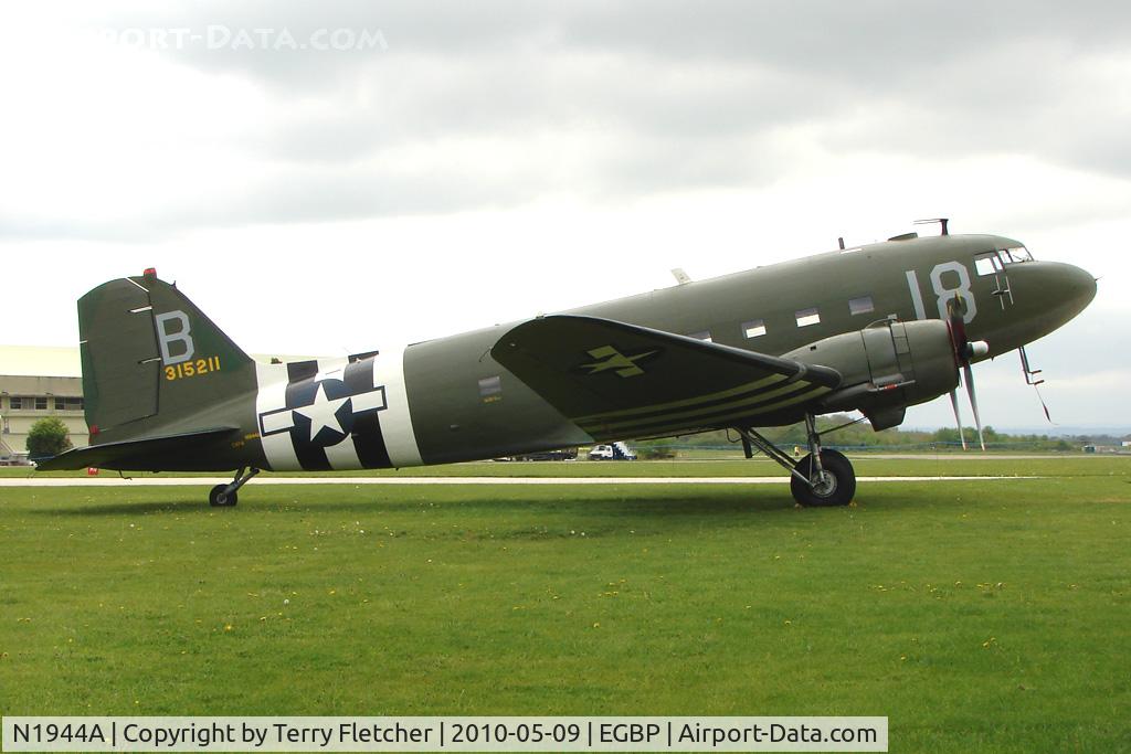 N1944A, 1944 Douglas DC3C-S1C3G (C-47A) C/N 19677, at the Great Vintage Flying Weekend at Kemble