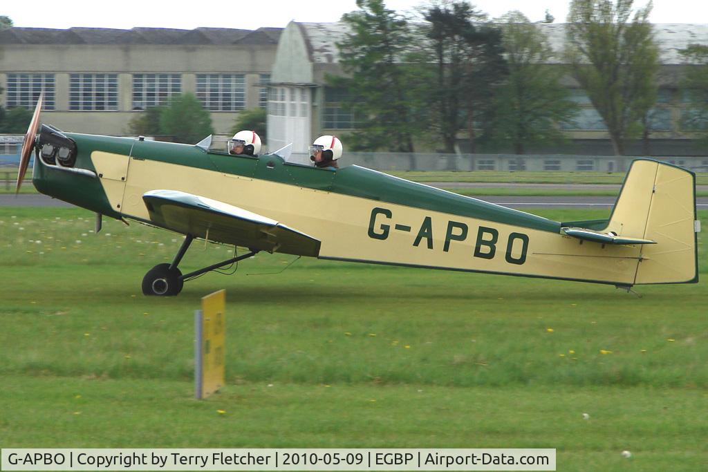 G-APBO, 1960 Druine D-5 Turbi C/N PFA 229, 1960 Roche F DRUINE D.5 TURBI, c/n: PFA 229 at the Great Vintage Flying Weekend at Kemble