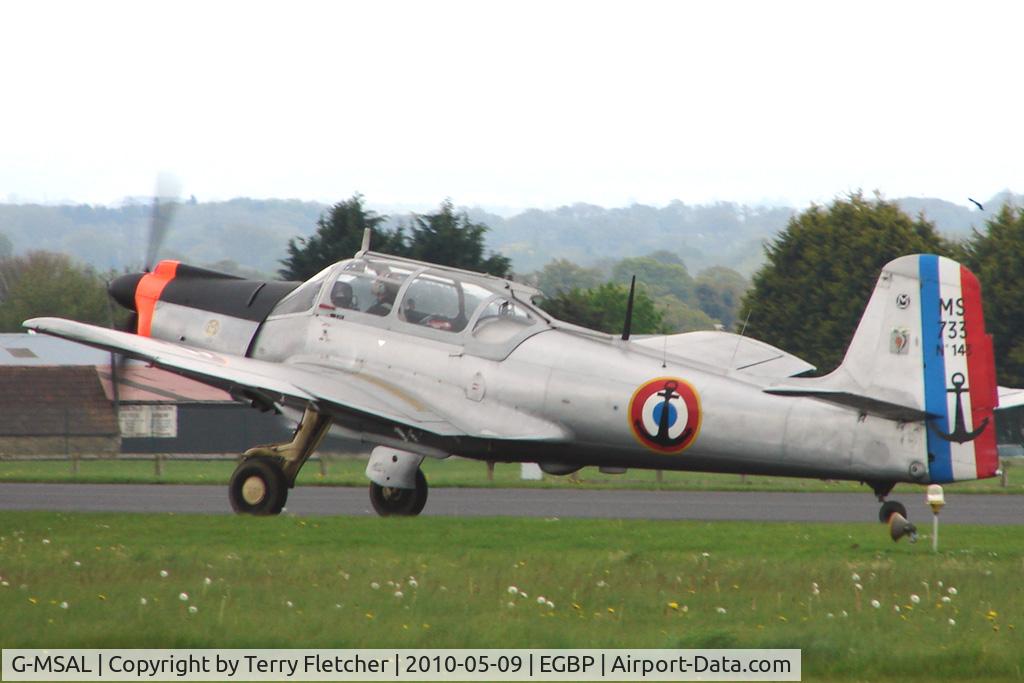 G-MSAL, 1956 Morane-Saulnier MS-733 Alcyon C/N 143, 1956 Morane Saulnier MORANE SAULNIER MS.733 at the Great Vintage Flying Weekend at Kemble