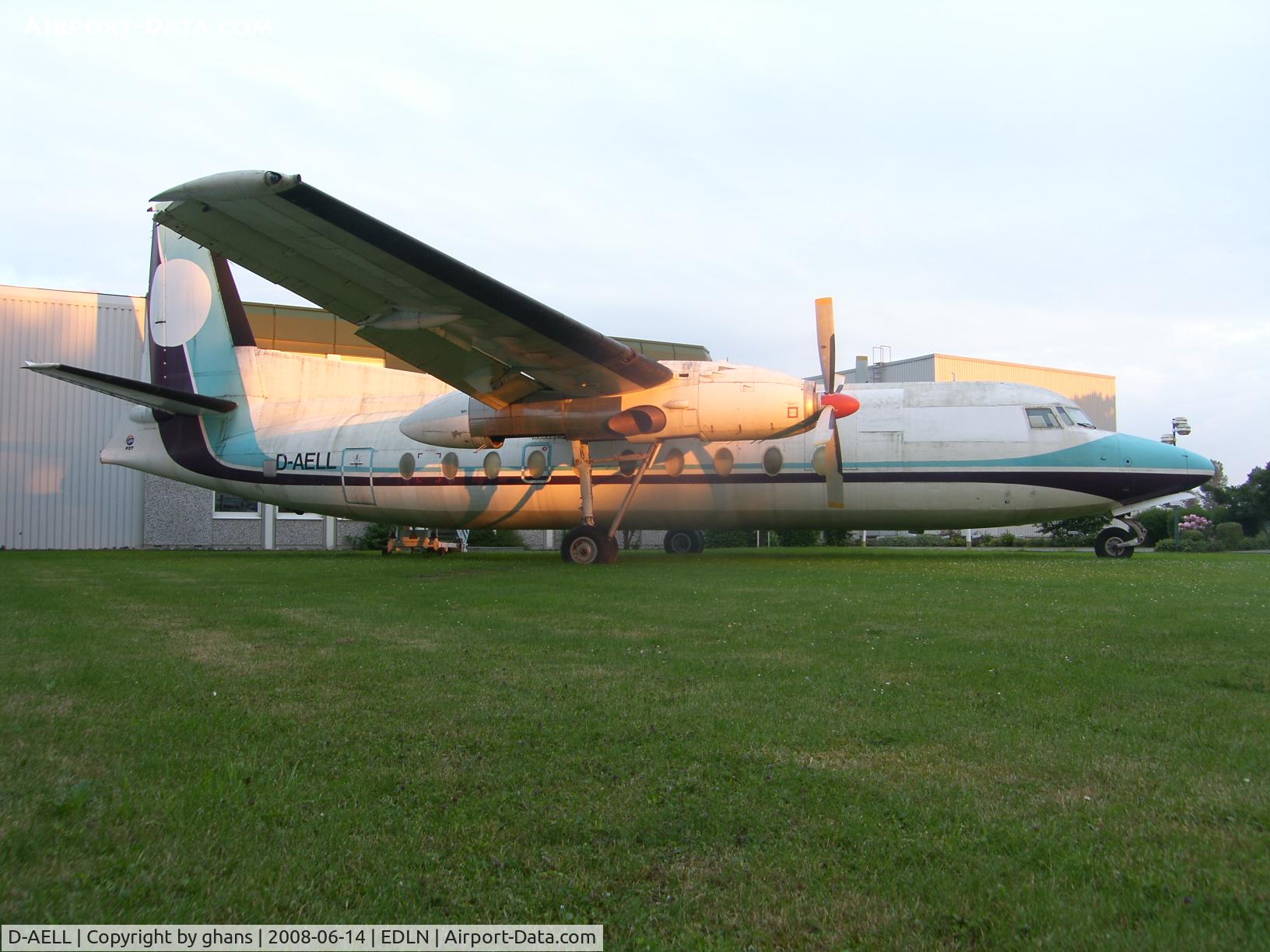 D-AELL, 1969 Fokker F-27-200 Friendship C/N 10414, Stored at Mönchengladbach