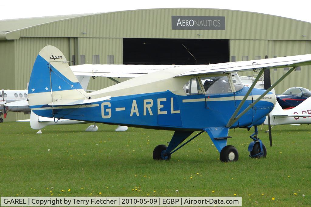 G-AREL, 1960 Piper PA-22-150 Caribbean C/N 22-7284, 1960 Piper PA-22-150 at the Great Vintage Flying Weekend at Kemble
