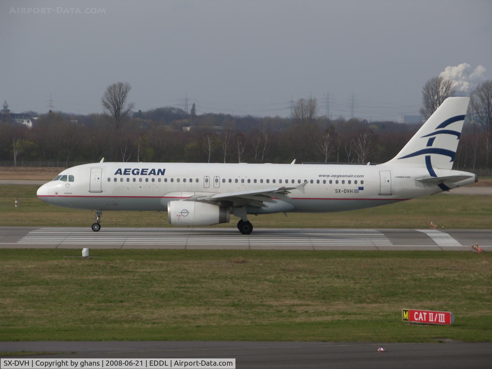 SX-DVH, 2007 Airbus A320-232 C/N 3066, Just starting for a flight to one of the Greek islands