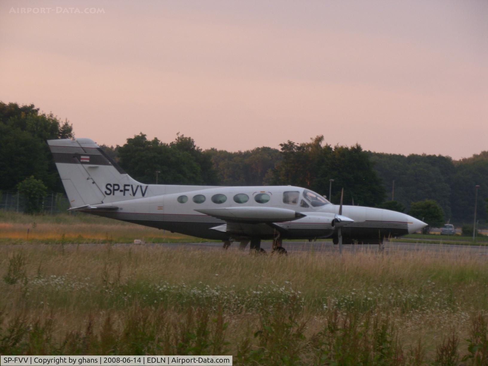 SP-FVV, Cessna 421B Golden Eagle Golden Eagle C/N 421B0525, Parked at EDLN