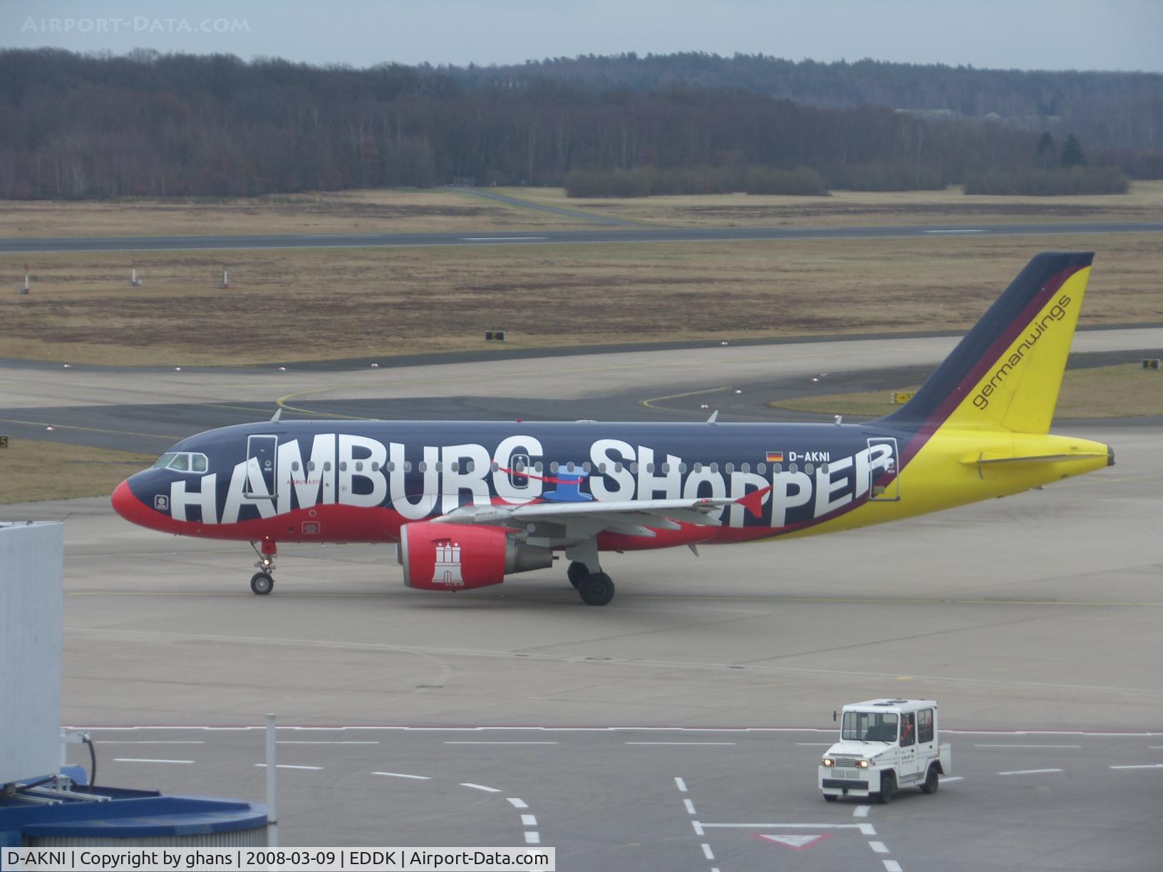 D-AKNI, 1999 Airbus A319-112 C/N 1016, Let's shop in Hamburg