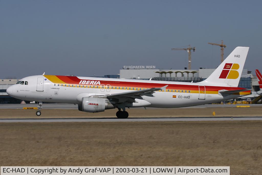 EC-HAD, 1999 Airbus A320-214 C/N 992, Iberia A320