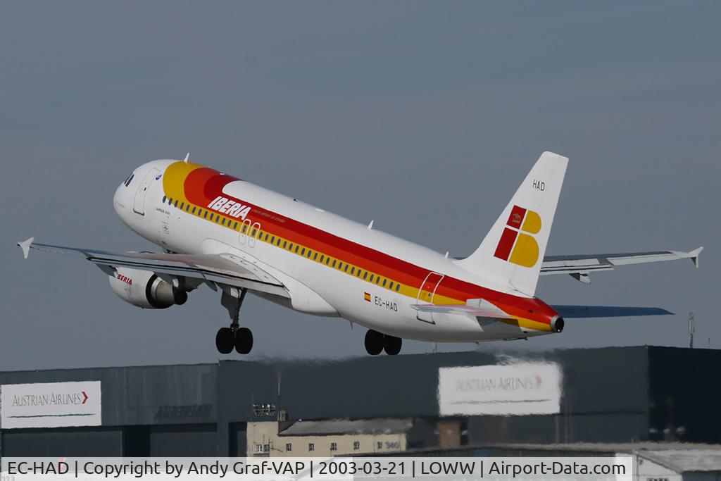 EC-HAD, 1999 Airbus A320-214 C/N 992, Iberia A320