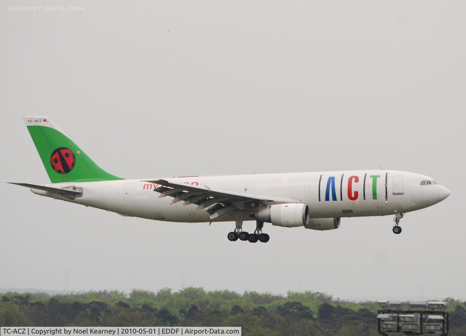 TC-ACZ, 1980 Airbus A300B4-103 C/N 105, Landing 25R