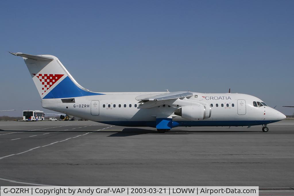 G-OZRH, 1985 British Aerospace BAe.146-200 C/N E2047, Croatia Airways Bae146